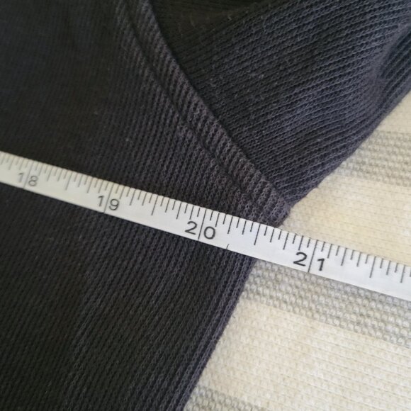 Van Heusen Mens 1/4 Zip Black Cotton Blend Sweater - Picture 8 of 10